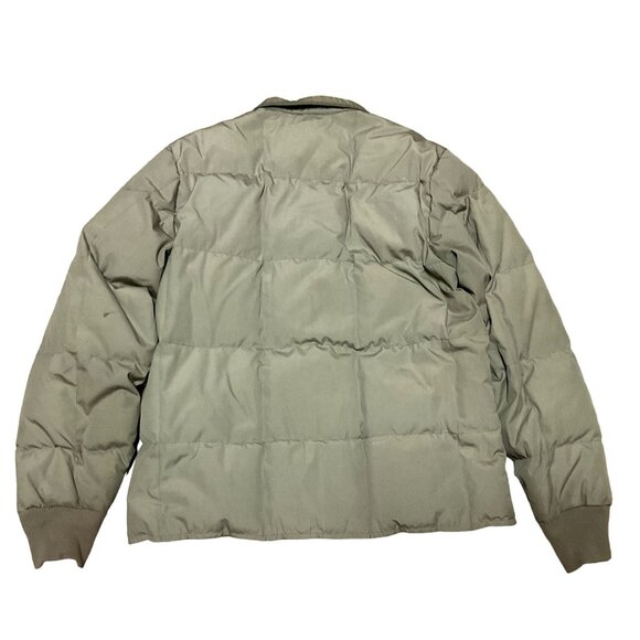 Vtg Eddie Bauer Puffer Jacket Sz L Green Expedition Outfitter Goose Down Snaps - Picture 3 of 6